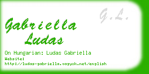 gabriella ludas business card